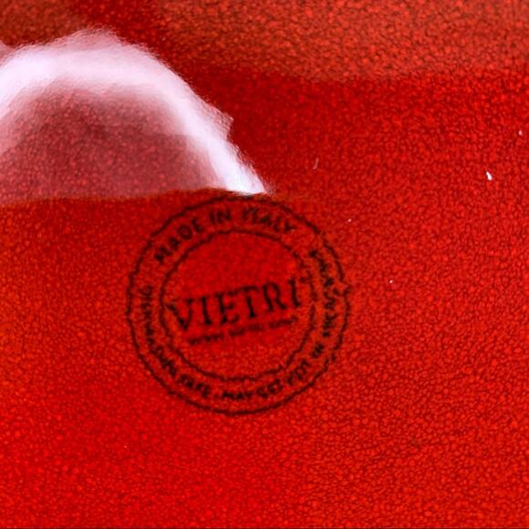 VIETRI 3 Large Square Rosso Vecchio RETIRED Red Glaze Pottery Plates Italy - Picture 2 of 5